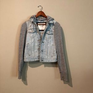 A&F  Blue and Gray Jean Jacket